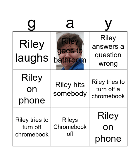 riley Bingo Card