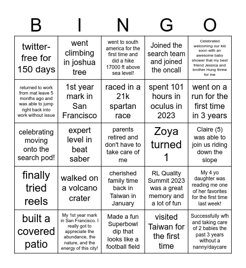 Search Offsite Bingo! Bingo Card