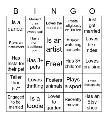EPC Bingo Card