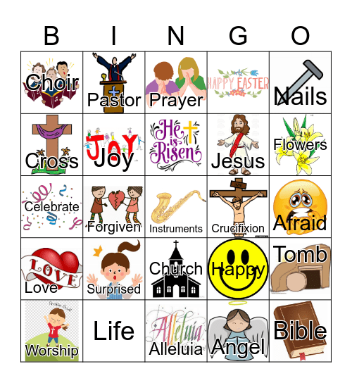 Easter Bingo Card