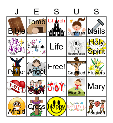 Easter Worship Bingo Card