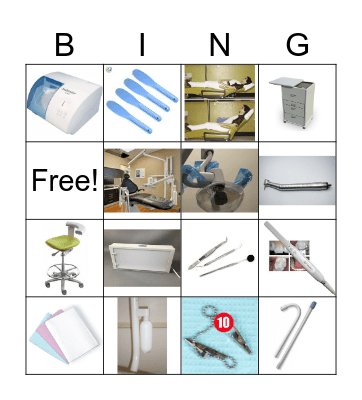 dental equipment Bingo Card