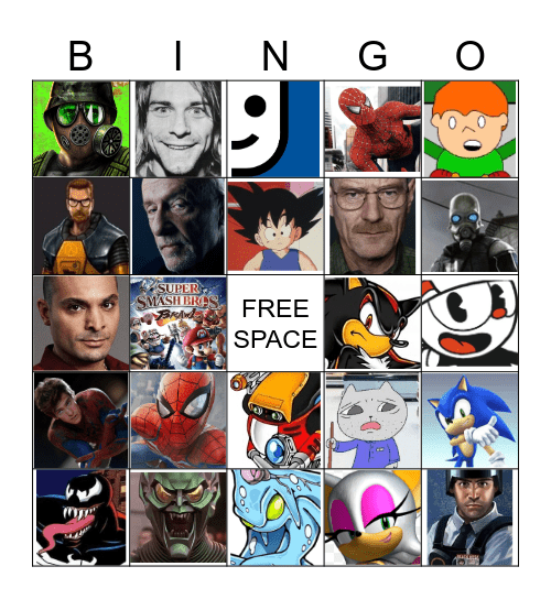 Favorite Character Bingo Card Favorite Character Bingo Card