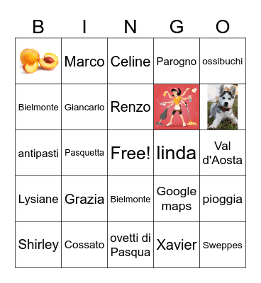 Pasqua 2024 Bingo Card