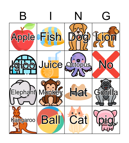Alphabet Bingo Card