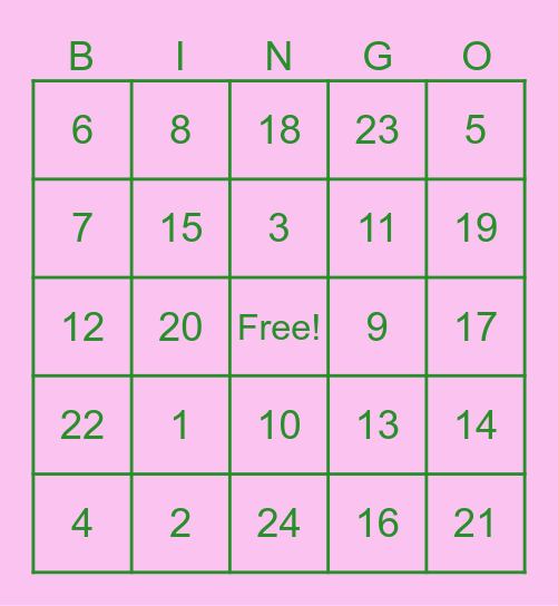 GN BINGO 2024 - Round TWO Bingo Card