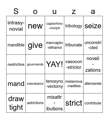 FUN BINGO Card