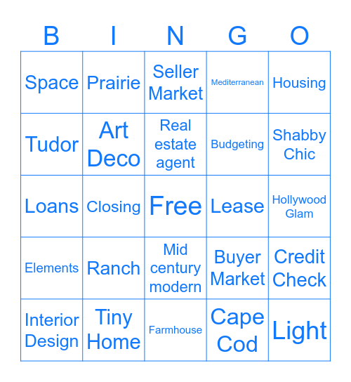 Facing the FACS BINGO Card