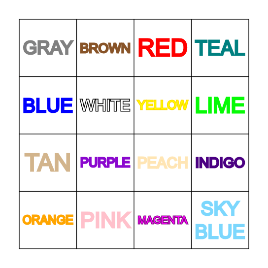 B        I        N       G       O Bingo Card