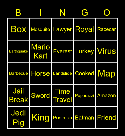 NeonTuts - Infinite Craft Bingo #1 Bingo Card