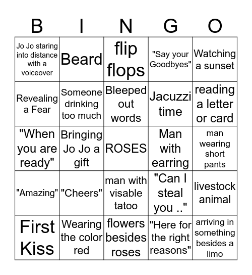 Giving it a Go Go with Jo Jo Bingo Card