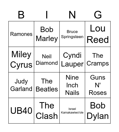 Double Jeopardy Bingo Card