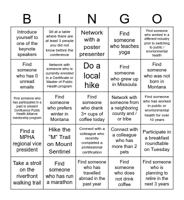 Confluence 2024: The Power of Possibility Bingo Card
