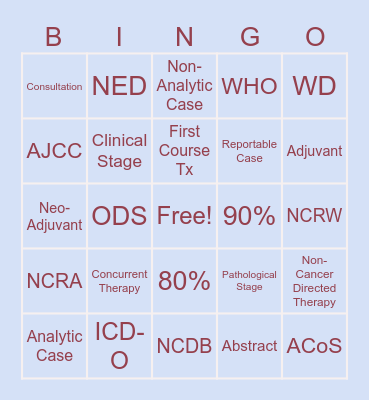 NCRW 2024 Celebration Bingo Card