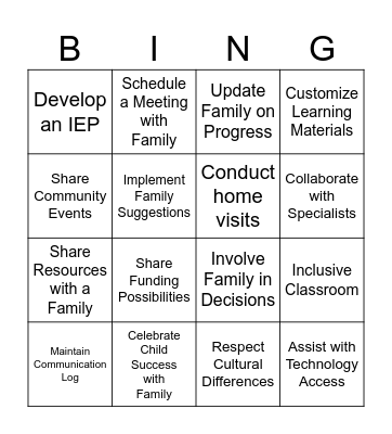 Collaboration Bingo Card