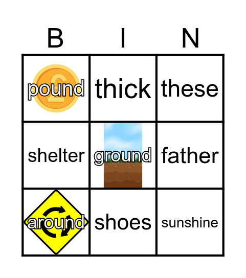 phonics phase 2 lesson 2 bingo cards Bingo Card