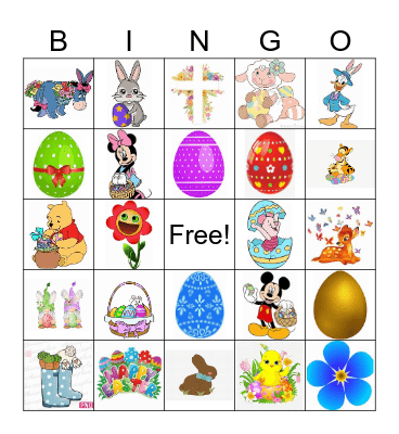 Easter Bingo Card