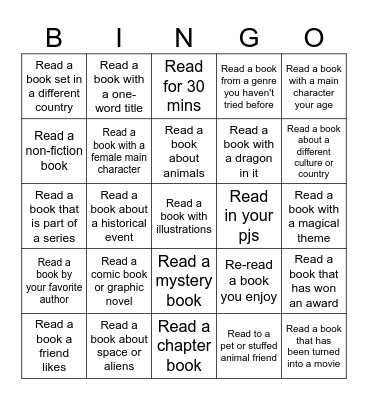 Library Bingo! Bingo Card