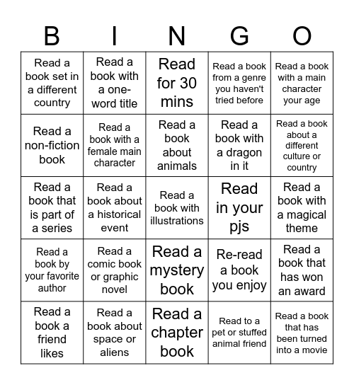 Library Bingo! Bingo Card