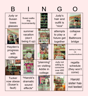 Grandparent *Easter Edition* Bingo Card