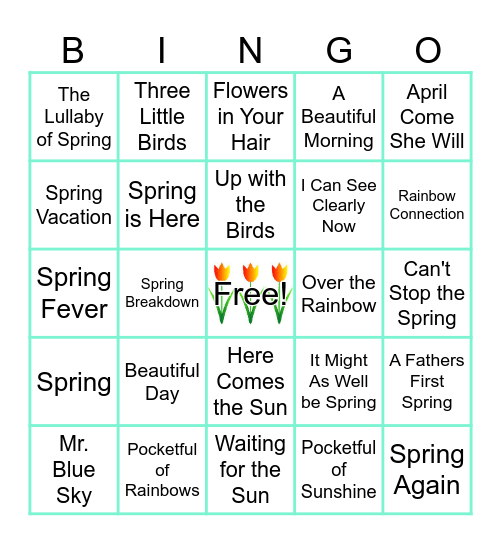 Springtime! Bingo Card