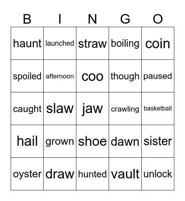 Plus 51 only sight and sound 25 words Bingo Card