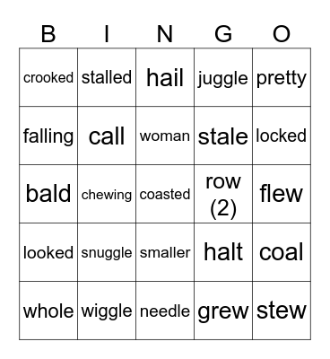 Plus 44 only sight and sound 25 words Bingo Card