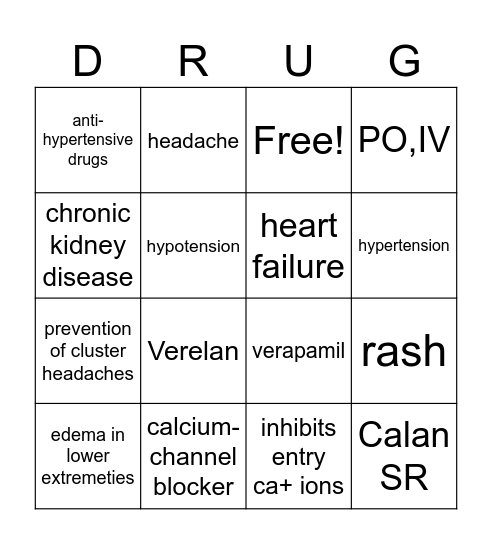 V Bingo Card