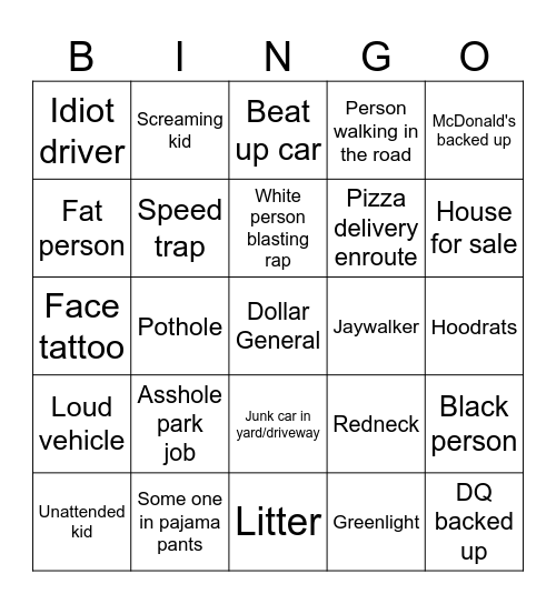 Conneaut bingo Card