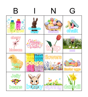 Easter Bingo Card