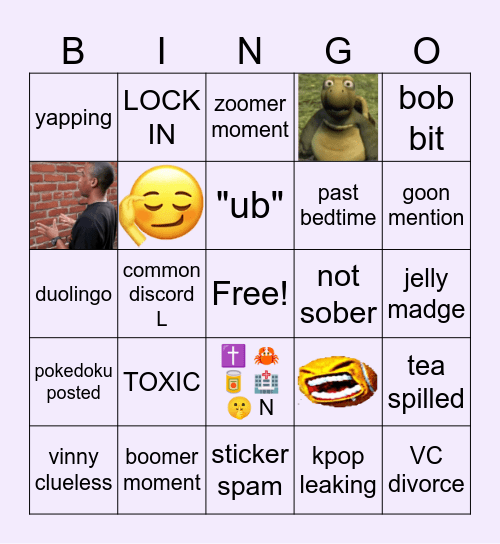 OC Bingo 2.0 Bingo Card