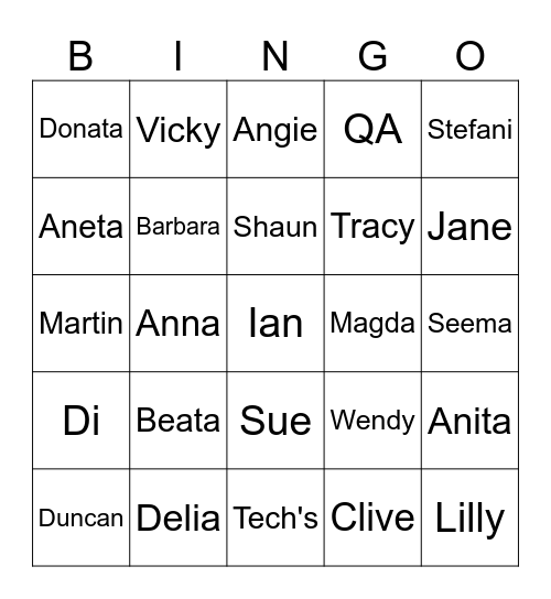 Bingo!! Bingo Card