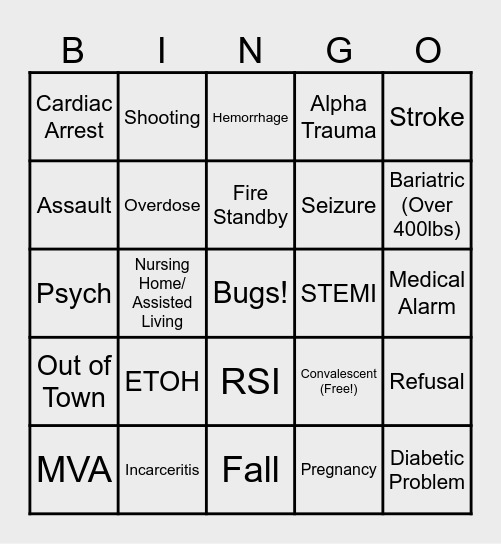 Crew 4 BINGO Card