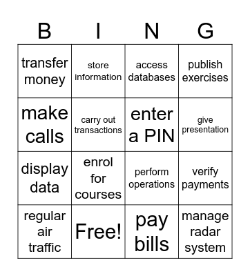 Collocations "Digital age" Bingo Card