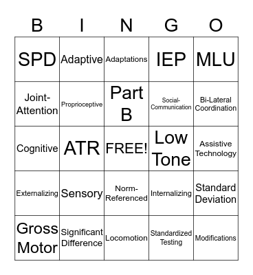 JARGON BINGO Card