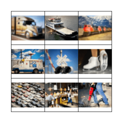 Around town sounds Bingo Card