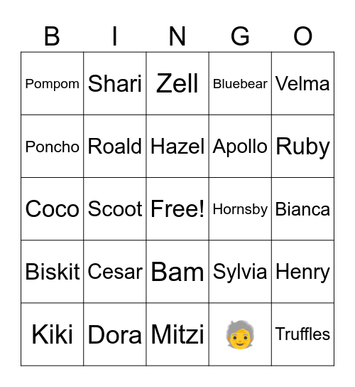 Animal Crossing Bingo Card