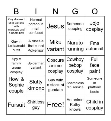 AB day 1 Bingo Card