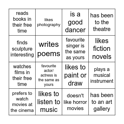 Find Someone Who...BINGO! Bingo Card