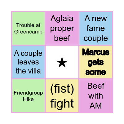 Before End of Y12 Bingo Card