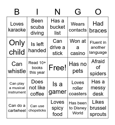 Bingo Card