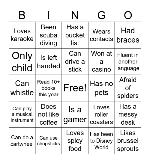 Bingo Card