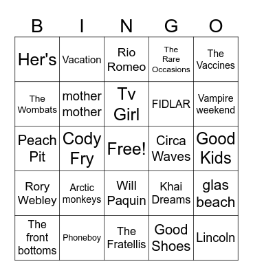 my uncultured self Bingo Card