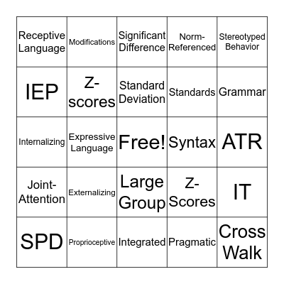 JARGON BINGO Card