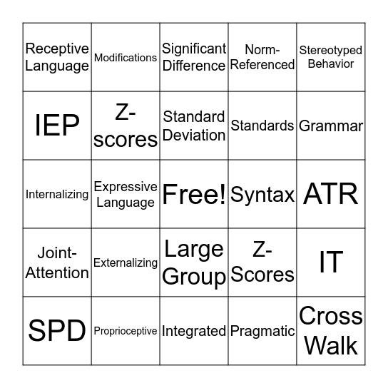 JARGON BINGO Card