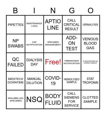 EGH MED LAB WEEK 2024 Bingo Card