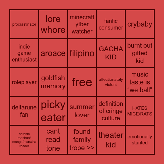 iskos bingo Card