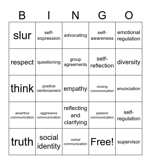 springo bingo Card