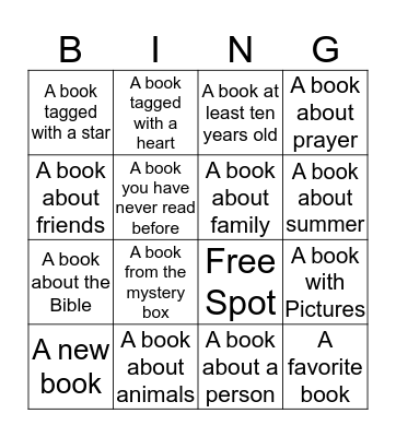 Rubber Duck Reader Bingo Card (Level 1) Bingo Card