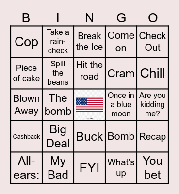 American Bingo Card